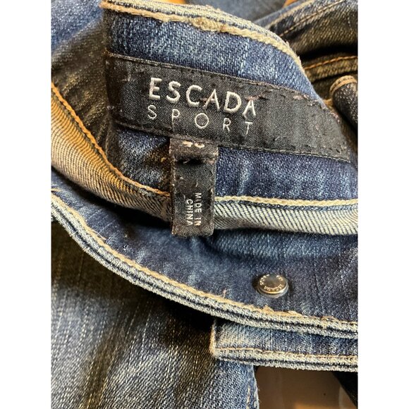 Escada Sport Womens Blue Denim Jeans Size 40 US 10‎ - Picture 2 of 5